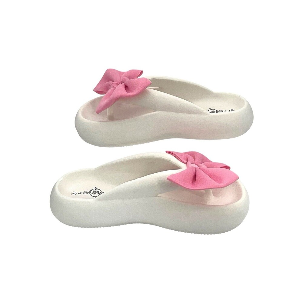 Women's Bow Pillow Flip Flops, Size 9 US - Barely Used - Picture 2 of 6